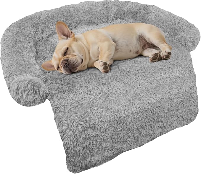 GGIB Calming Dog Bed Fluffy Plush Dog Mat by GGIB
