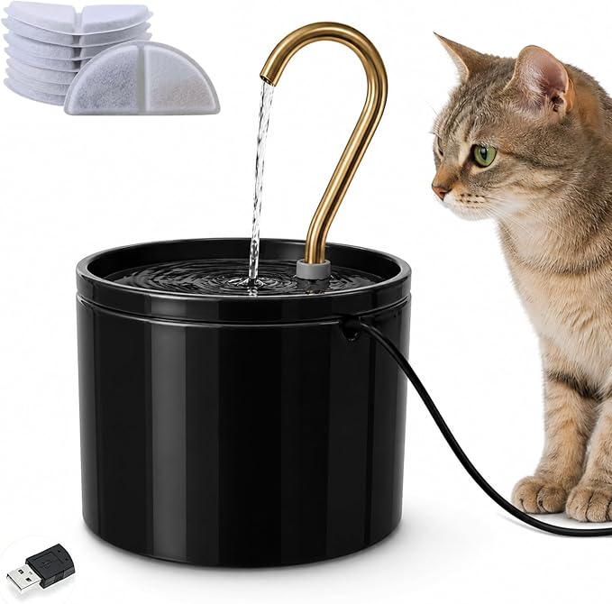 Ceramic Cat Water Fountain Cat Water Dispenser by Unknown