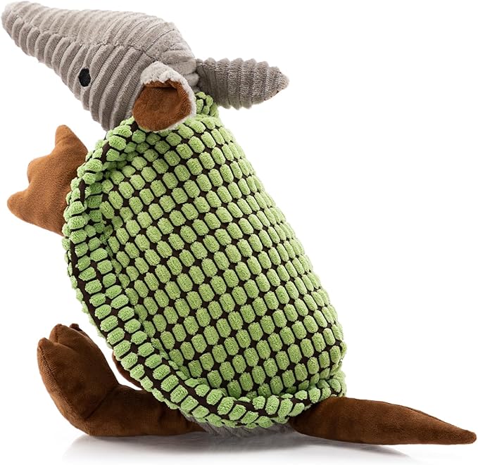 Hollypet Plush Dog Squeaky Toy Stuffed Armadillo Animal Pet Puppy Chew Toys by Hollypet