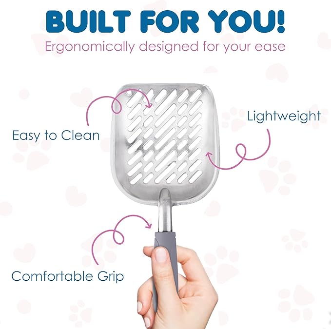 SunGrow Cat Litter Scoop, Life Transforming Cat Scooper, Saves Clear Litter - Image 5
