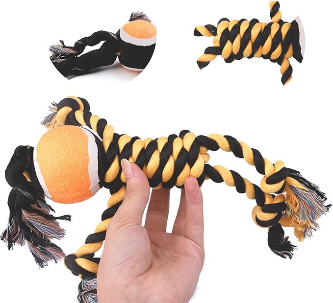 Puppy Chew Toys, Soft Durable Fabric Indestructible Interactive Dog Toy - Image 3