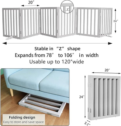 Dog Gate Indoor, Freestanding Dog Fence - Image 7