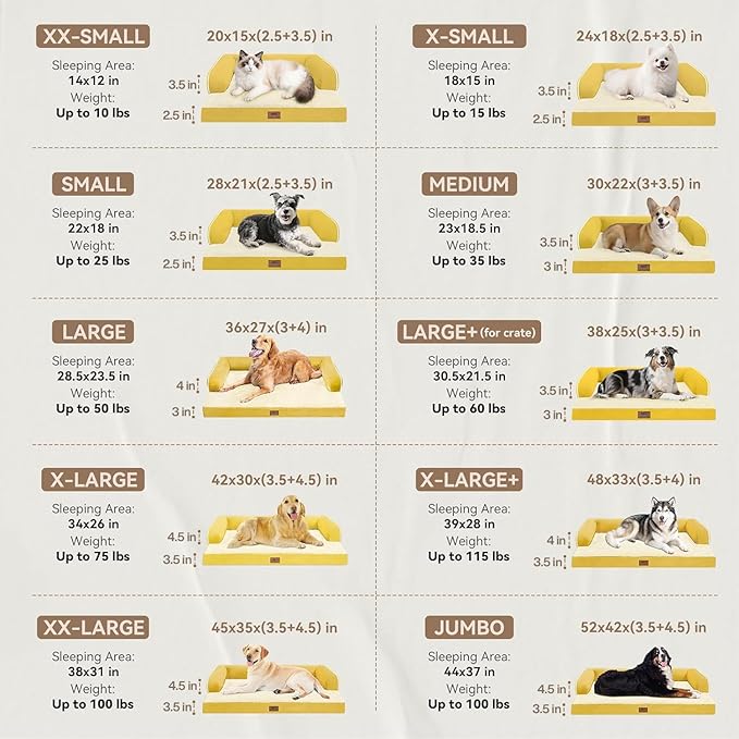 Large Dog Bed Orthopedic Washable | Beds Bolster Pet - Image 2