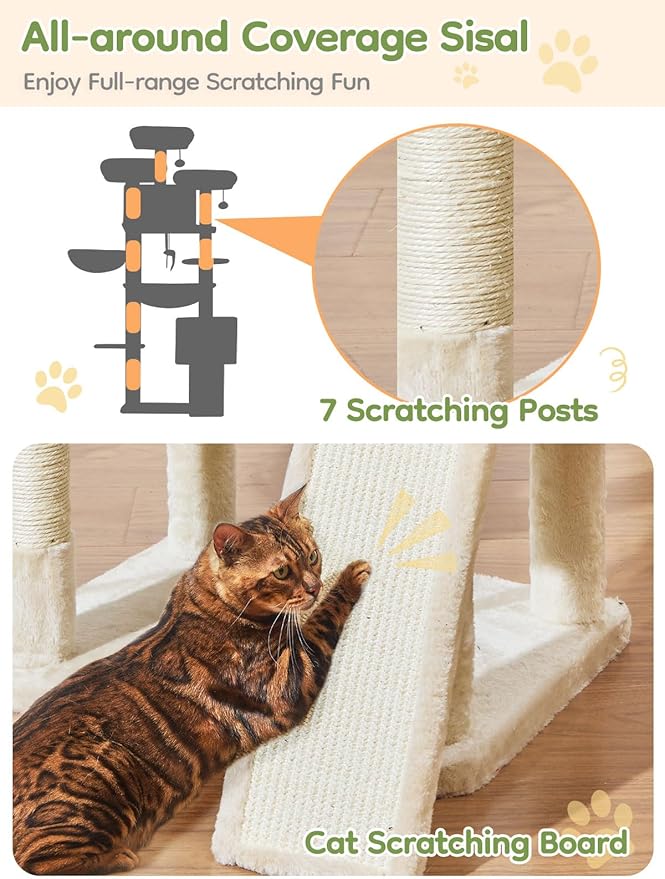 Taoqimiao 76-Inch Cat Tree - Image 5