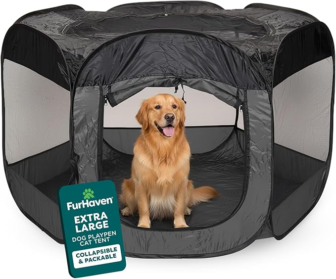 FurHaven Soft-Sided Dog & Cat Playpen, Portable Foldable Indoor & Outdoor Pet by FurHaven