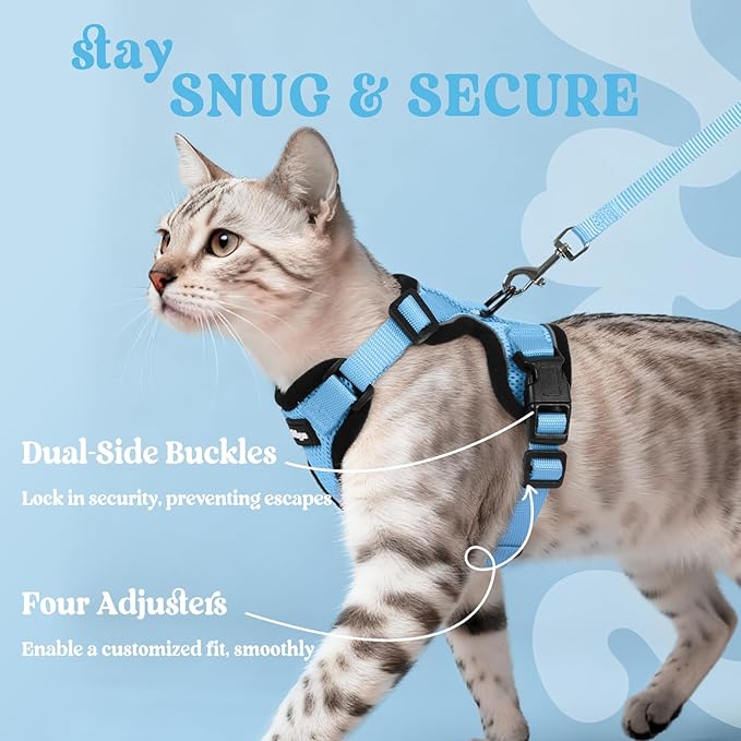 rabbitgoo Cat Harness and Leash Set, Escape Proof Kitten Harness - Image 6