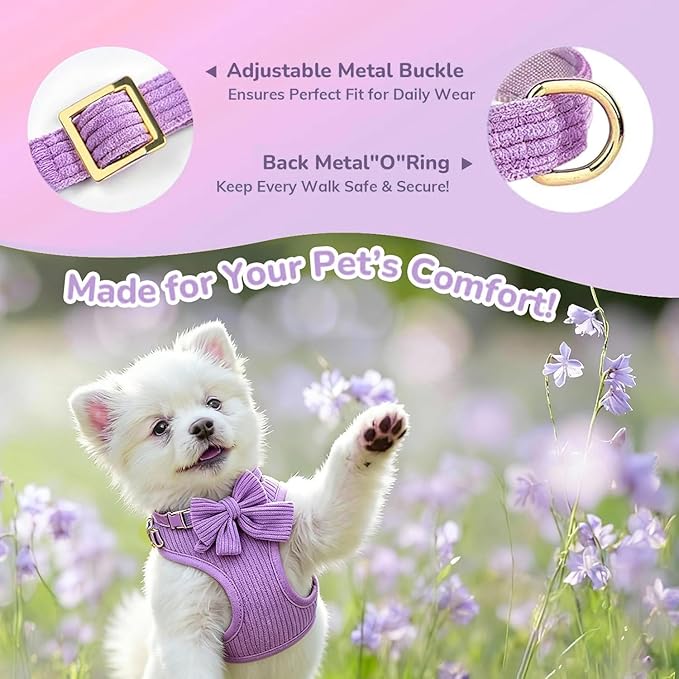 Small Dog Collar Harness and Leash Set - Image 3
