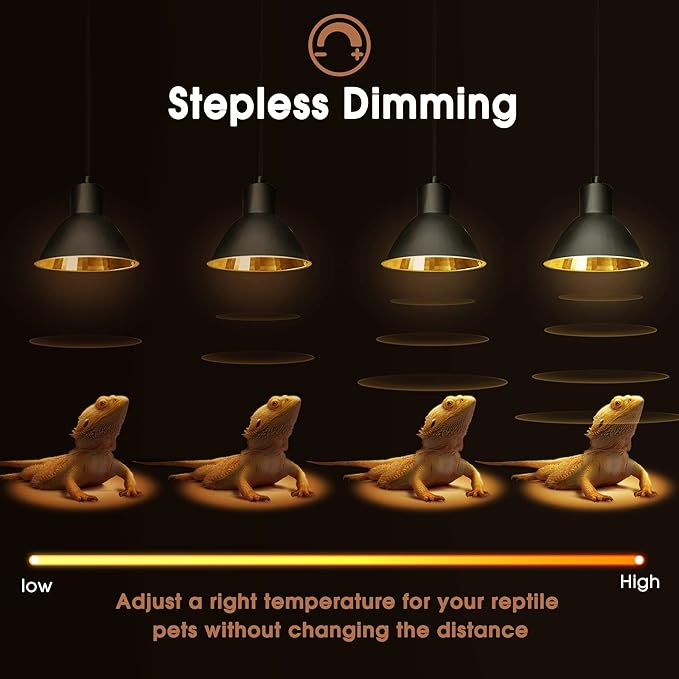 Briignite Reptile Heat Lamp 50W G9 Halogen Heat Bulb & Dome Reptile Light - Image 5