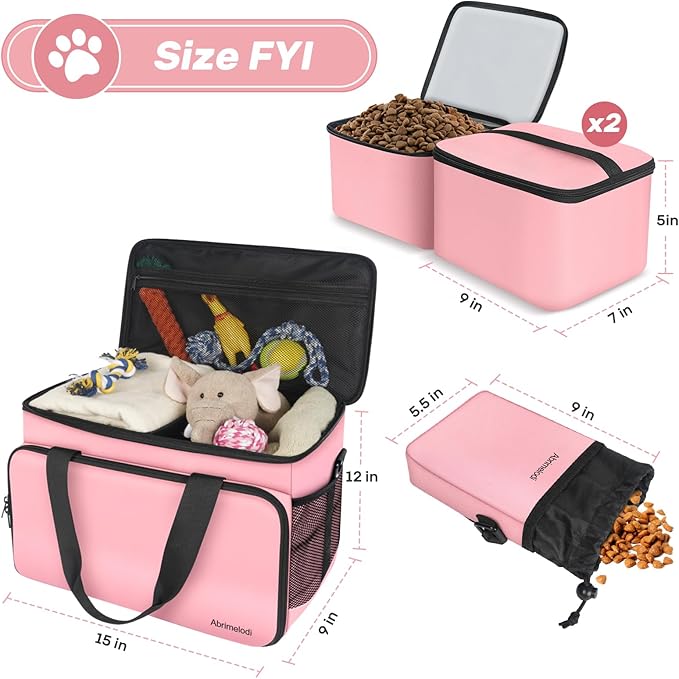 6 Set Dog Travel Bag, Large Pet Supplies - Image 9