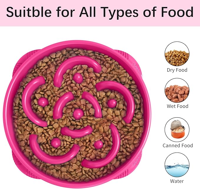 MateeyLife Large Slow Feeder Dog Bowls, Anti-Choking Puzzle Dog Food Bowls - Image 6