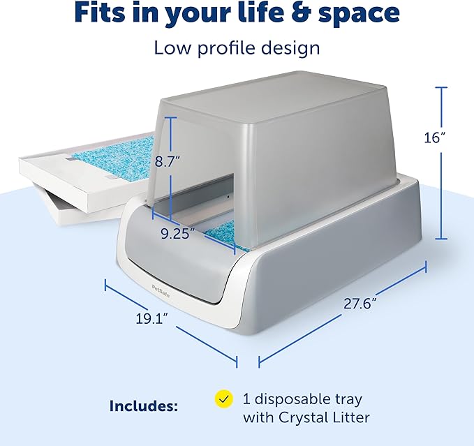 PetSafe ScoopFree Crystal Pro Legacy Self-Cleaning Automatic Cat Litter Box - Image 8
