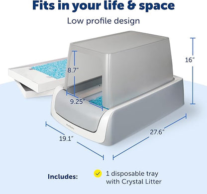 PetSafe ScoopFree Crystal Pro Legacy Self-Cleaning Automatic Cat Litter Box - Image 8