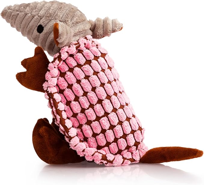 Hollypet Plush Dog Squeaky Toy Stuffed Armadillo Animal Pet Puppy Chew Toys by Hollypet