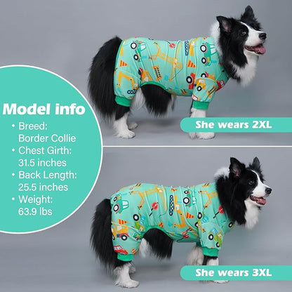 KYEESE Dog Pajamas Velvet Dog Pajamas Large Sized Dogs Soft Dogs Clothes Pjs - Image 3