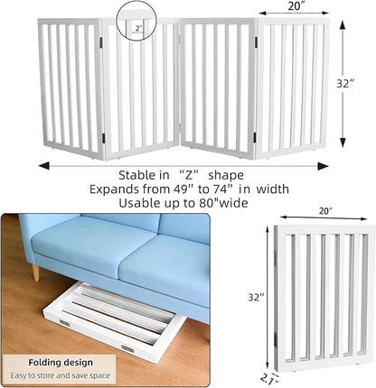 Dog Gate Indoor, Freestanding Dog Fence - Image 7