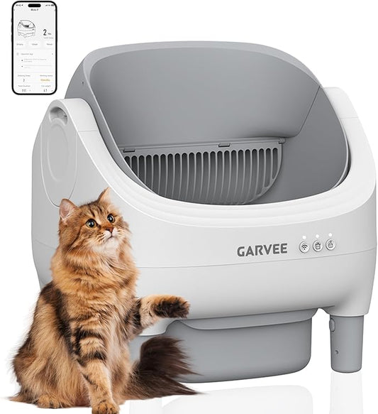 GarveeHome Self Cleaning Litter Box, Automatic Cat Litter Box by GarveeHome