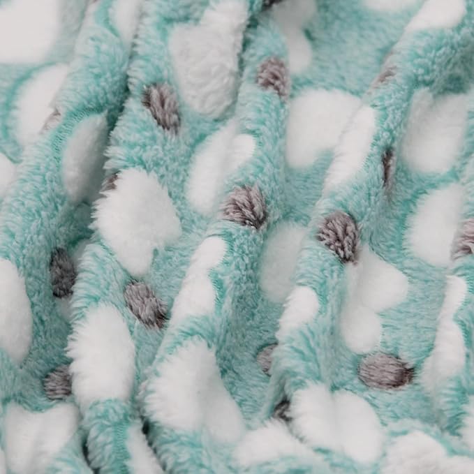 1 Pack 3 Puppy Blankets Super Soft Warm Sleep Mat Love Print Blanket Fluffy - Image 6
