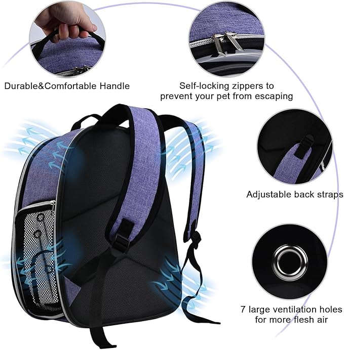 BAGLHER Cat Carrier Backpack Bubble - Image 5