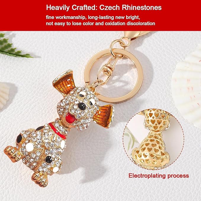 Dog Ornaments for Christmas Tree, Handmade Metallic Ornament - Image 4