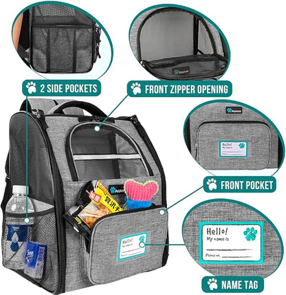PetAmi Dog Backpack Carrier for Small Medium Dogs Large Cats up to 18 lbs - Image 3