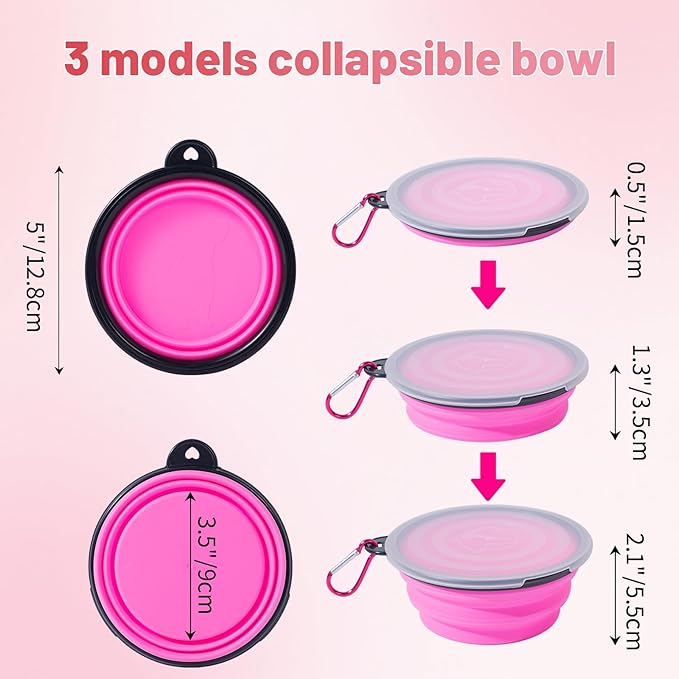 SLSON Dog Bowls Pet Collapsible Bowl - Image 3