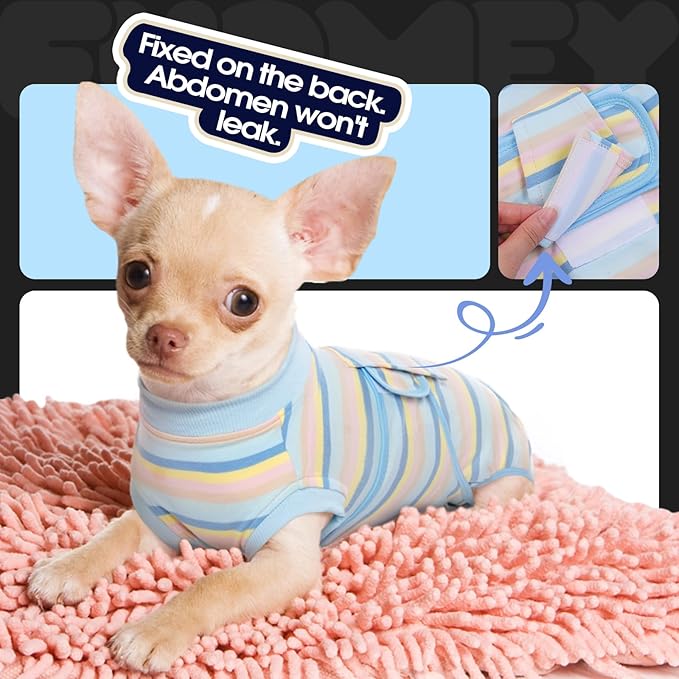 FUAMEY Recovery Suit for Dogs After Surgery, Soft Breathable Dog Bodysuit - Image 8