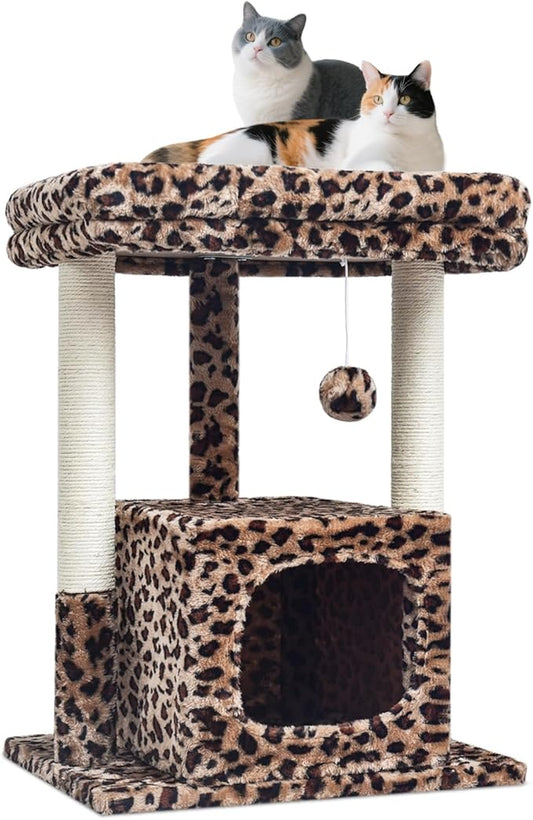 SYANDLVY 27" Cat Tree for Indoor Cats, Activity Tower by SYANDLVY