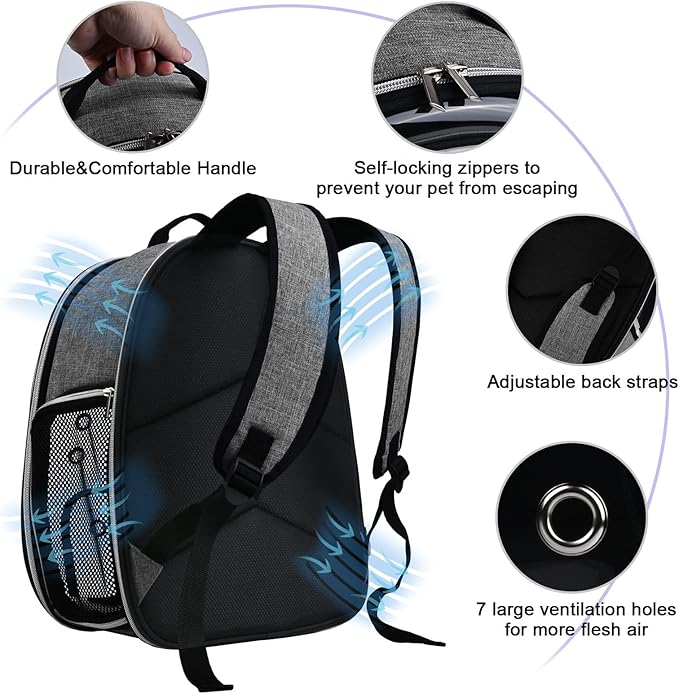 BAGLHER Cat Carrier Backpack Bubble - Image 5