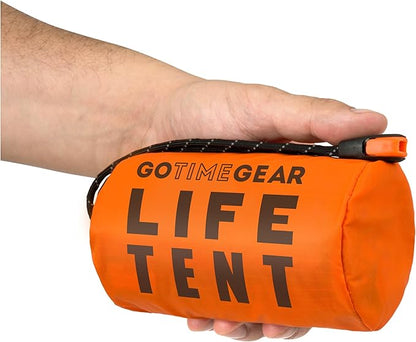 Go Time Gear Survival Life Tent • 2 Person Mylar Emergency Shelter Tube Tent + by GOTIMEGEAR