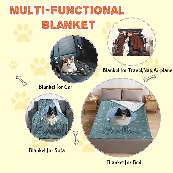 Customized Dog Blanket with Name - Image 6