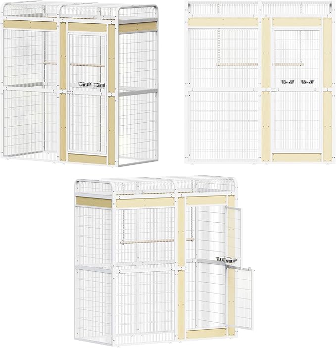 Large Bird Cage for Parakeets Outdoor Bird Aviary Parrot Cage - Image 8