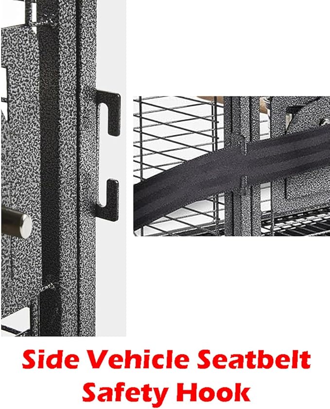 Portable Durable Heavy Duty Travel Veterinary Bird Parrot Carrier Cage Feeding - Image 7