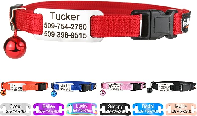 GoTags Personalized Cat Collars by GoTags