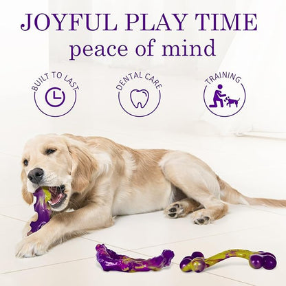 Frienhund Tough Dog Toys for Aggressive Chewers 3 Pack, Indestructible Dog Toys - Image 7