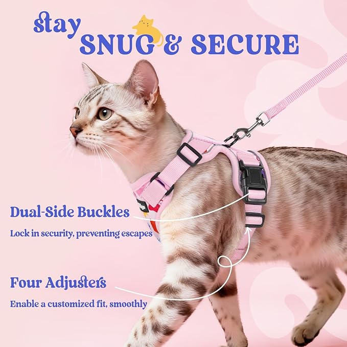 rabbitgoo Cat Harness and Leash Set, Escape Proof Kitten Harness - Image 6