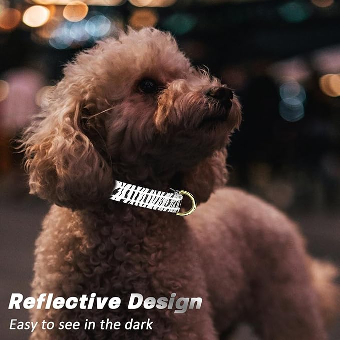 Reflective Dog Collar for Extra Small Dogs Cats, Cute Boho Adjustable - Image 3