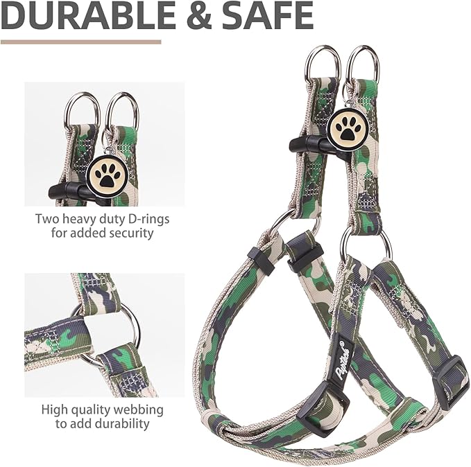 PUPTECK No Pull Dog Harness Soft Adjustable Basic Nylon Step in Puppy Vest - Image 2