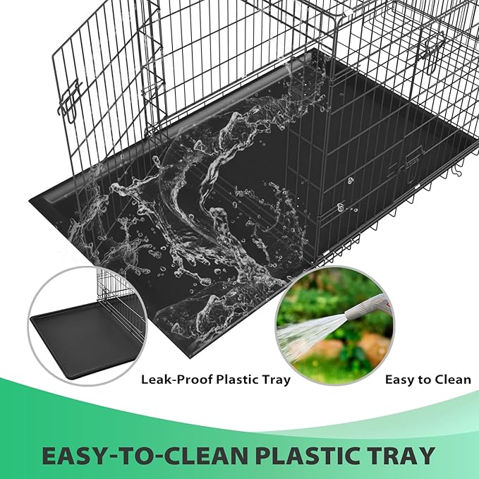 BestPet | Dog Crate | 24" | Black | Foldable Metal Kennel - Image 5