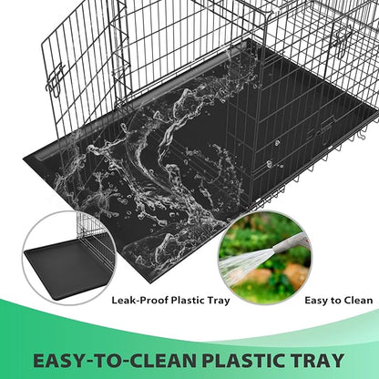 BestPet | Dog Crate | 24" | Black | Foldable Metal Kennel - Image 5
