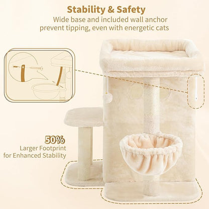 Heybly Cat Tree, 26.3-inch Cat Tower - Image 5