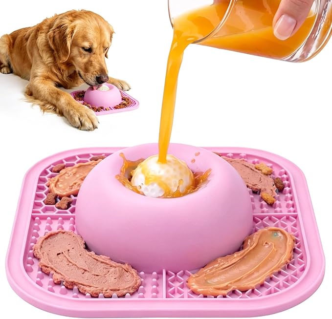 Slow Feeder Dog Bowls & Lick Mat by PetsHome
