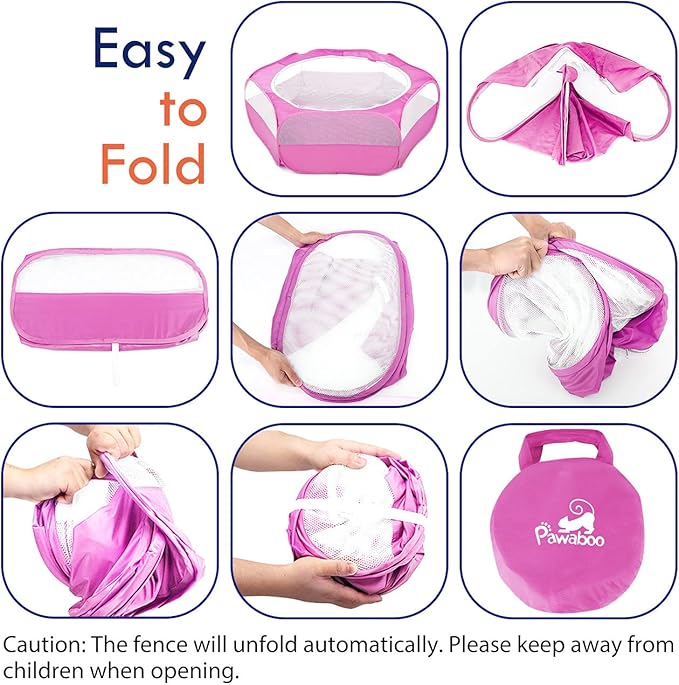 Pawaboo Small Animals Playpen, Waterproof Small Pet Cage Tent - Image 2