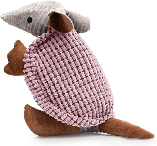 Hollypet Plush Dog Squeaky Toy Stuffed Armadillo Animal Pet Puppy Chew Toys by Hollypet