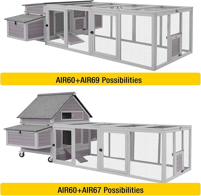 Aivituvin Chicken Coop Run Extension Rabbit Enclosure Outdoor Duck Playpen - Image 5