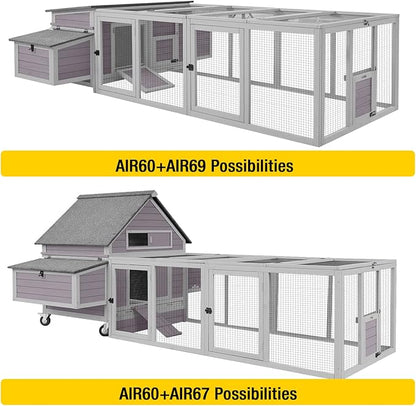 Aivituvin Chicken Coop Run Extension Rabbit Enclosure Outdoor Duck Playpen - Image 5