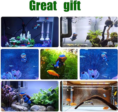 2-Pack Tank Decorations, Cute Little Diver, Aquarium Decoration Accessories - Image 7