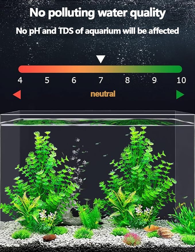 2 Pack Aquarium Decor Plastic Plants Extra Large Artificial Fish Tank Plants - Image 5