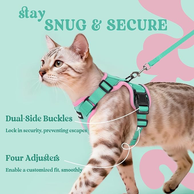 rabbitgoo Cat Harness and Leash Set, Escape Proof Vest Harness - Image 6