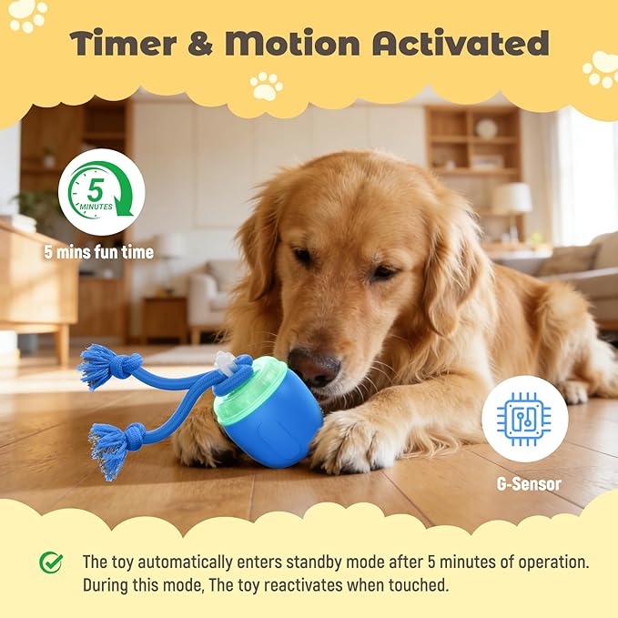 Interactive Dog Toys, Automatic Moving and Rolling Dogs Toy - Image 5