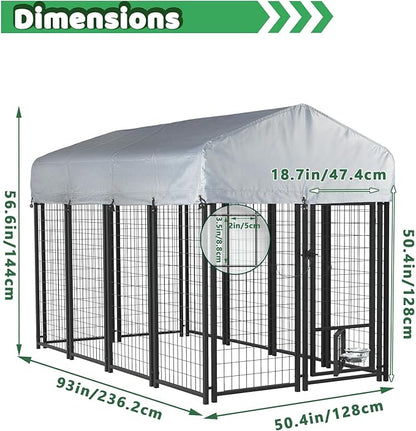 LEMBERI 8x4x4 Outside Dog Kennel - Image 2